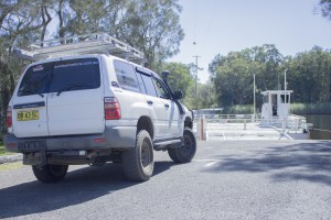 4x4 Destinations mobile sitting at Boombah Ferry